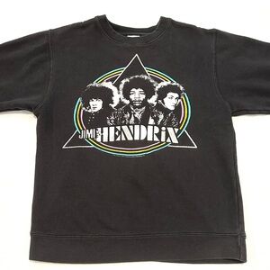 Junk Food Long Sleeve Jimi Hendrix Tee Band Graphic Sweatshirt in Black 🖤